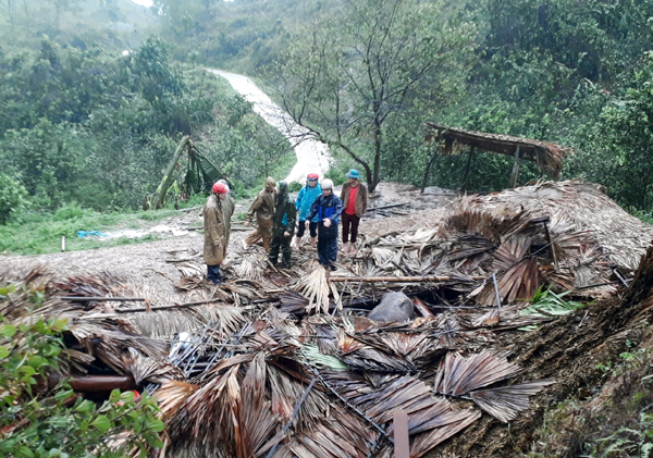 Mưa đá gây thiệt hại về nhà ở và hoa màu tại huyện Quang Bình